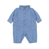The Simple Folk The Denim Boiler Suit -Light Denim