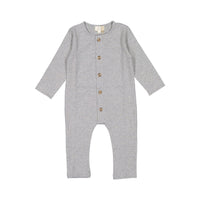 The Simple Folk The Workman Playsuit-Grey Melange