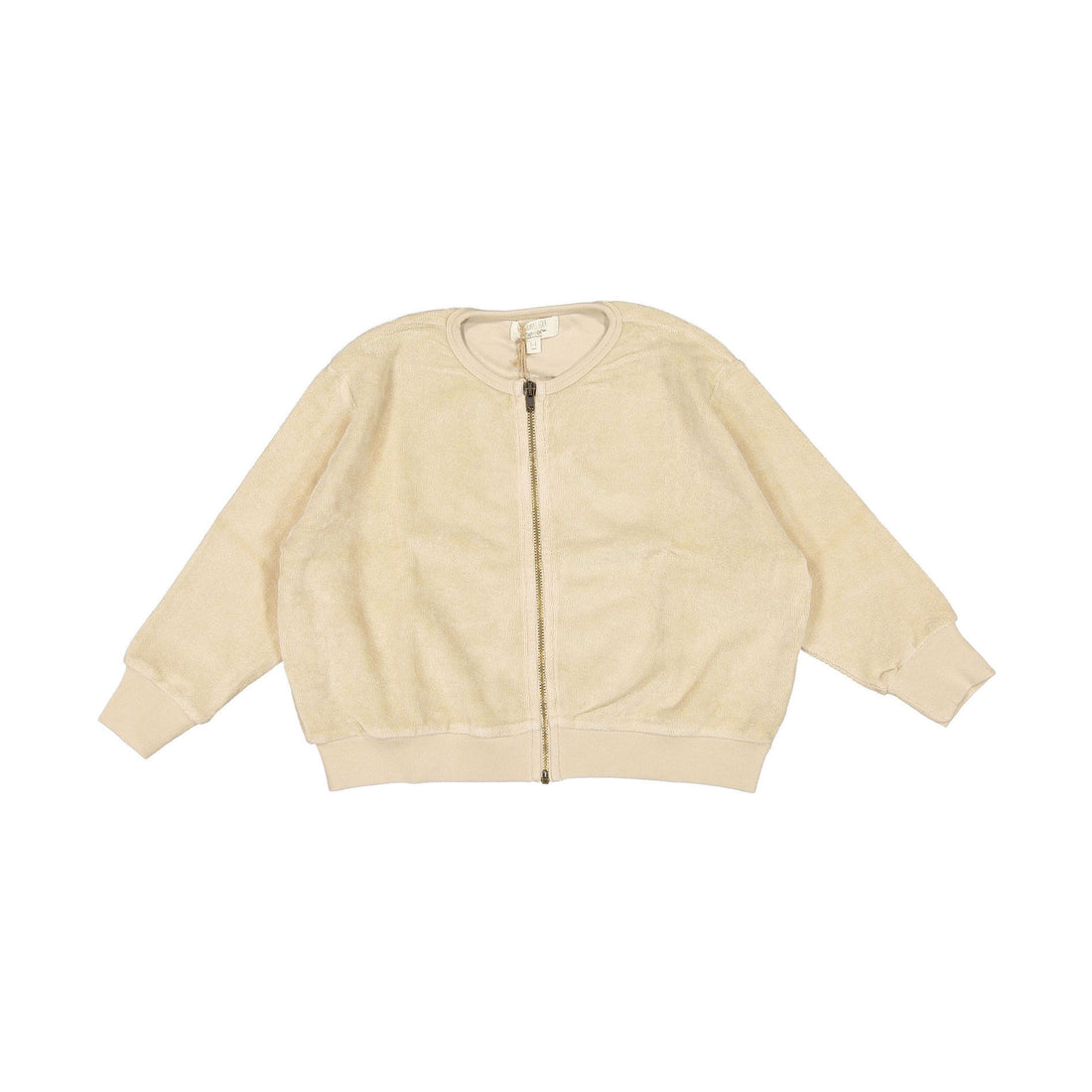 The Simple Folk The Terry Bomber Jacket-Ecru