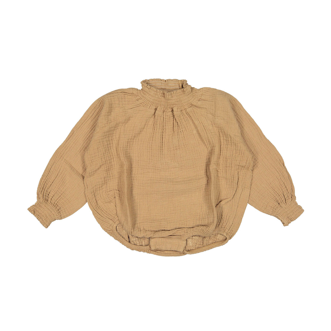 The Simple Folk The Muslin Bodysuit-Camel