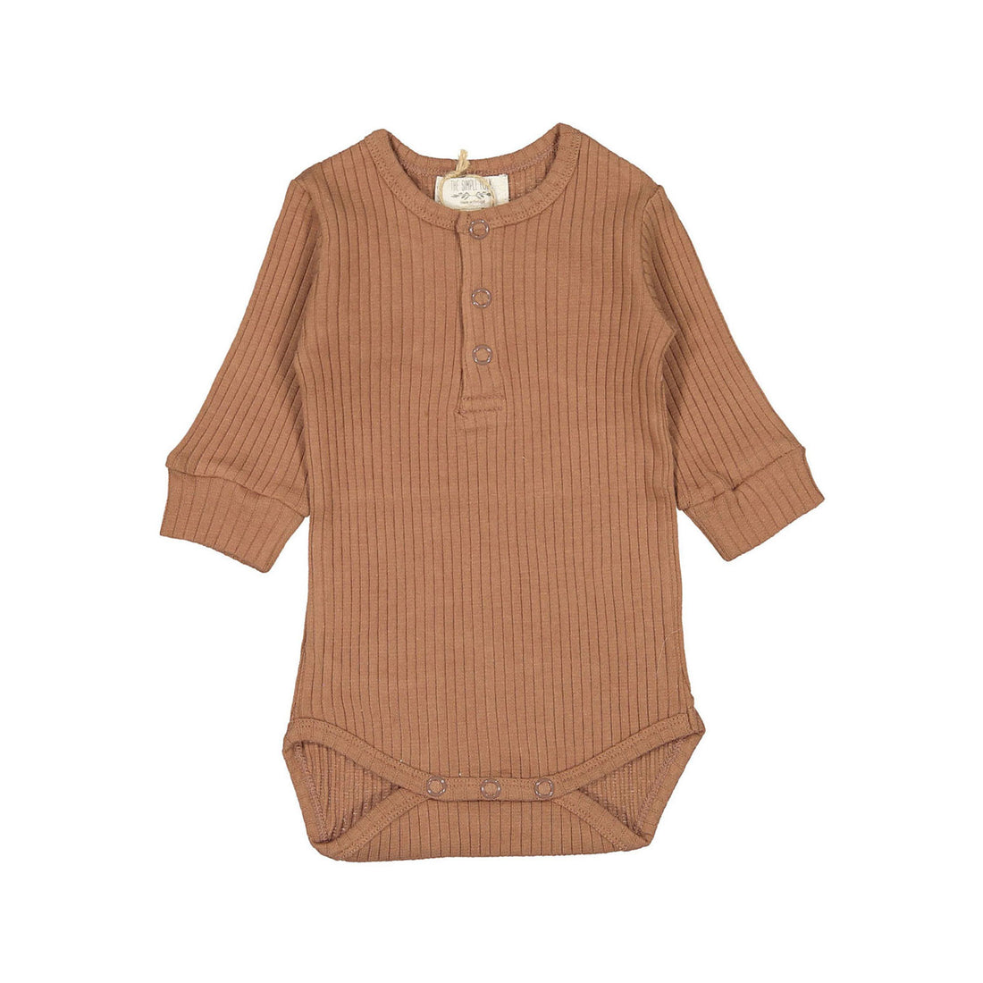 The Simple Folk The Ribbed Onesie-Cinnamon