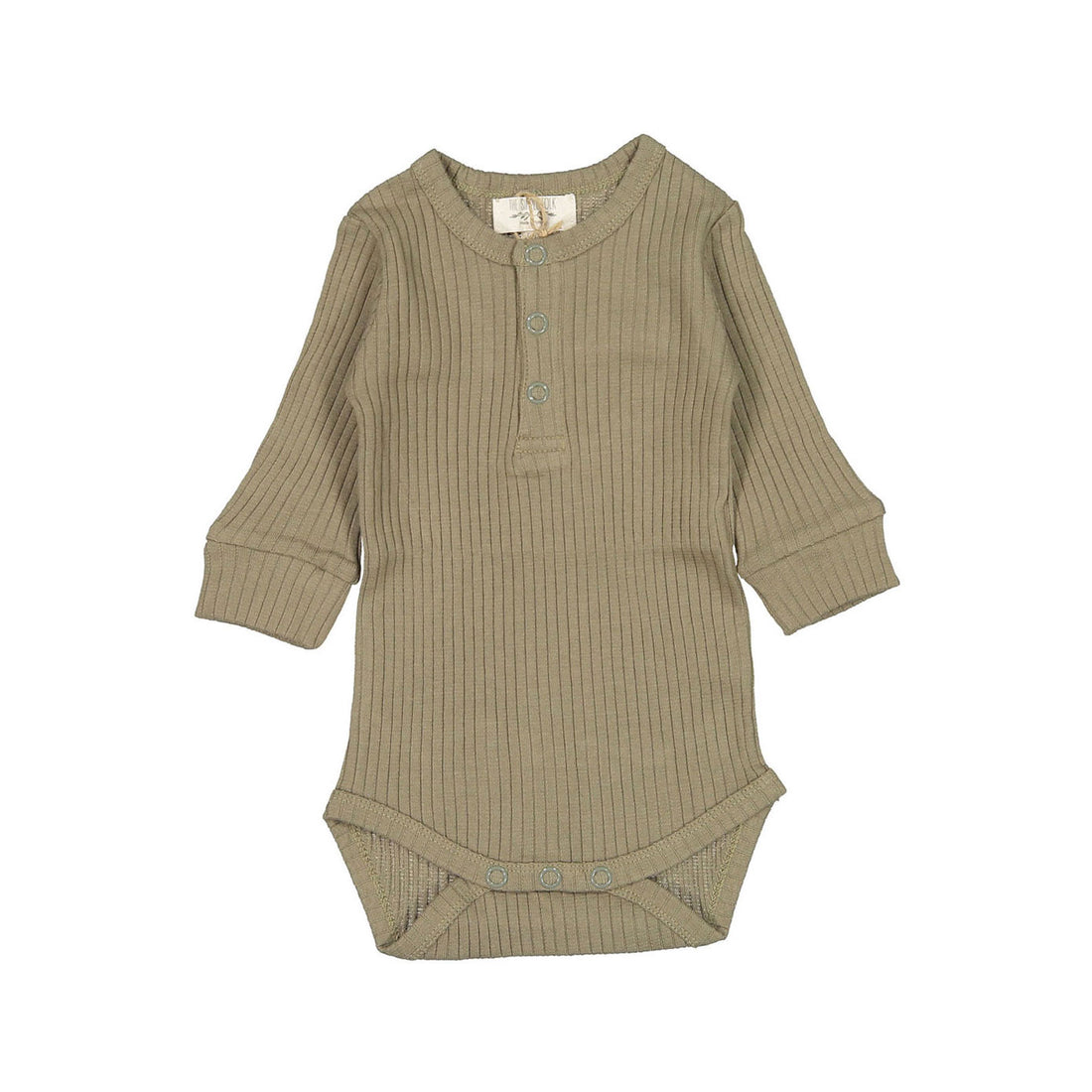The Simple Folk The Ribbed Onesie-Sage