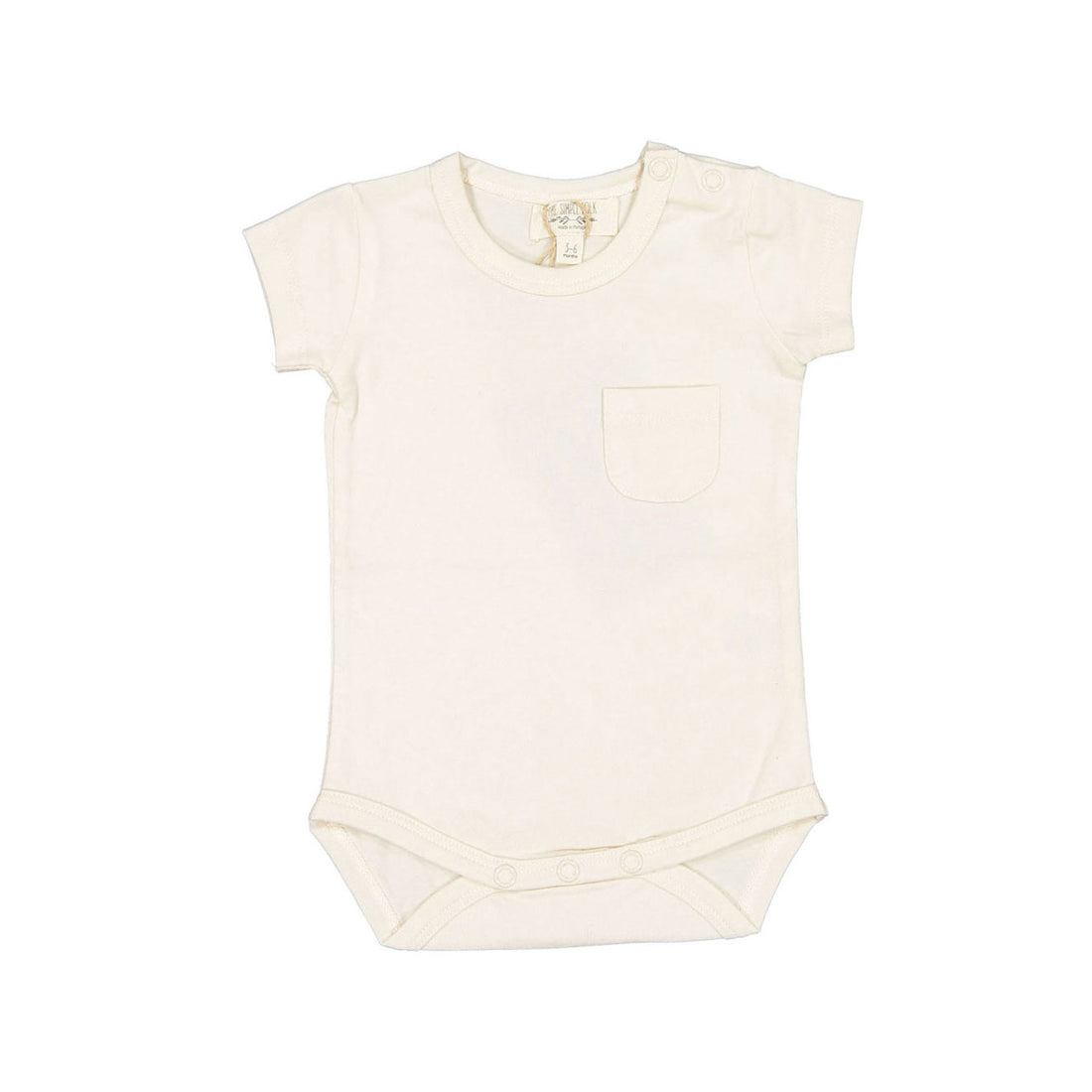 The Simple Folk  The Short Sleeve Pocket Onesie- Undyed