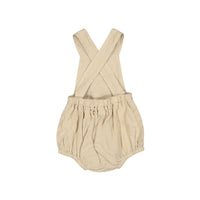 The Simple Folk The Linen Overall Romper-Oatmeal