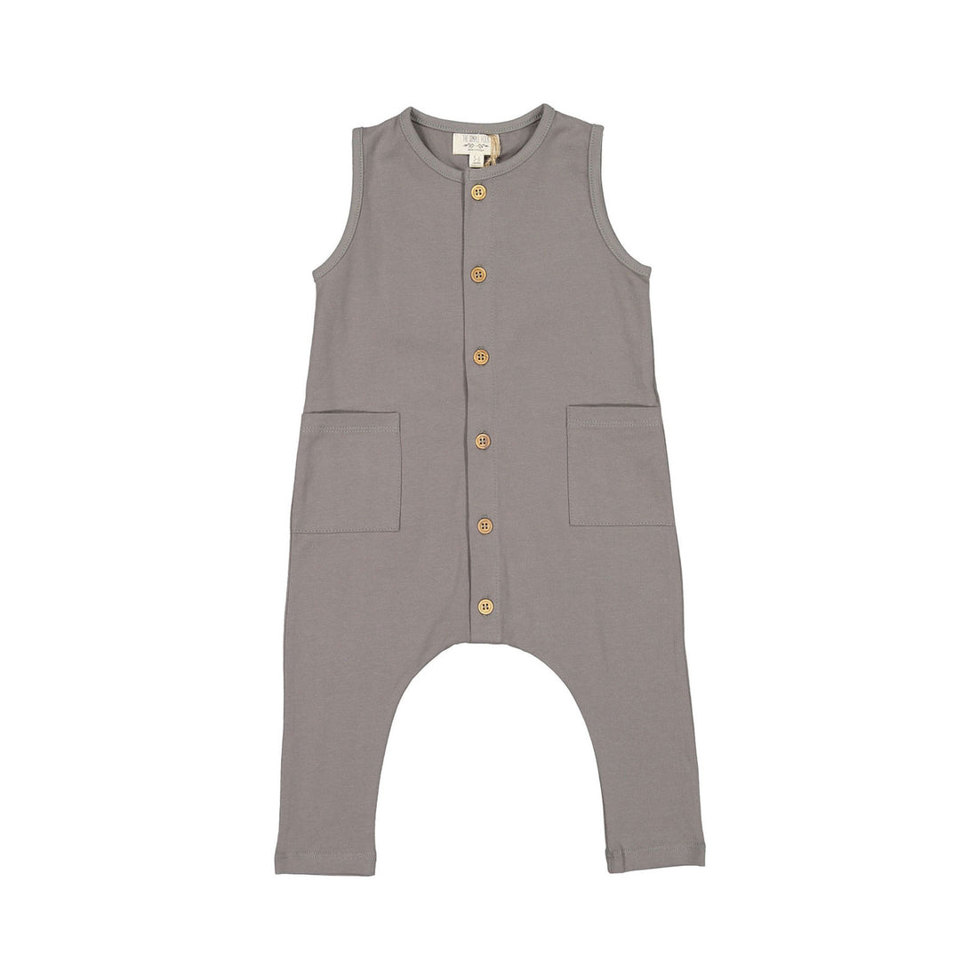 The Simple Folk The Free Ranger Playsuit-Lead Grey