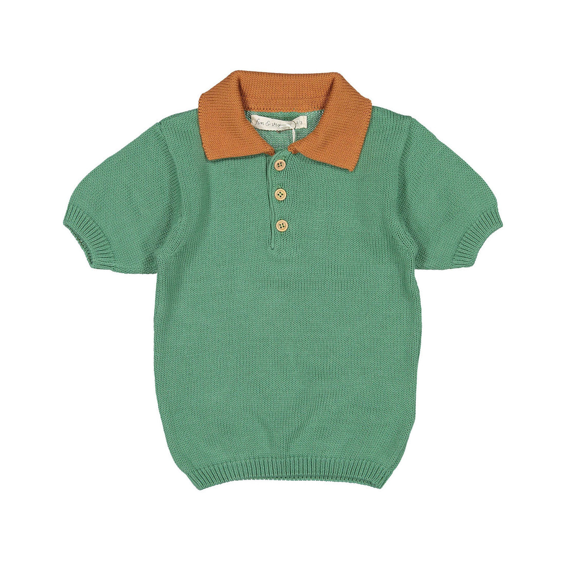 Fin and Vince Schoolhouse Green Short Sleeve Polo