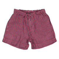 Caramel Raspberry Stripe Apium Shorts