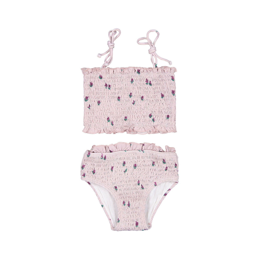 Fin and Vince Tulips Smocked Bikini