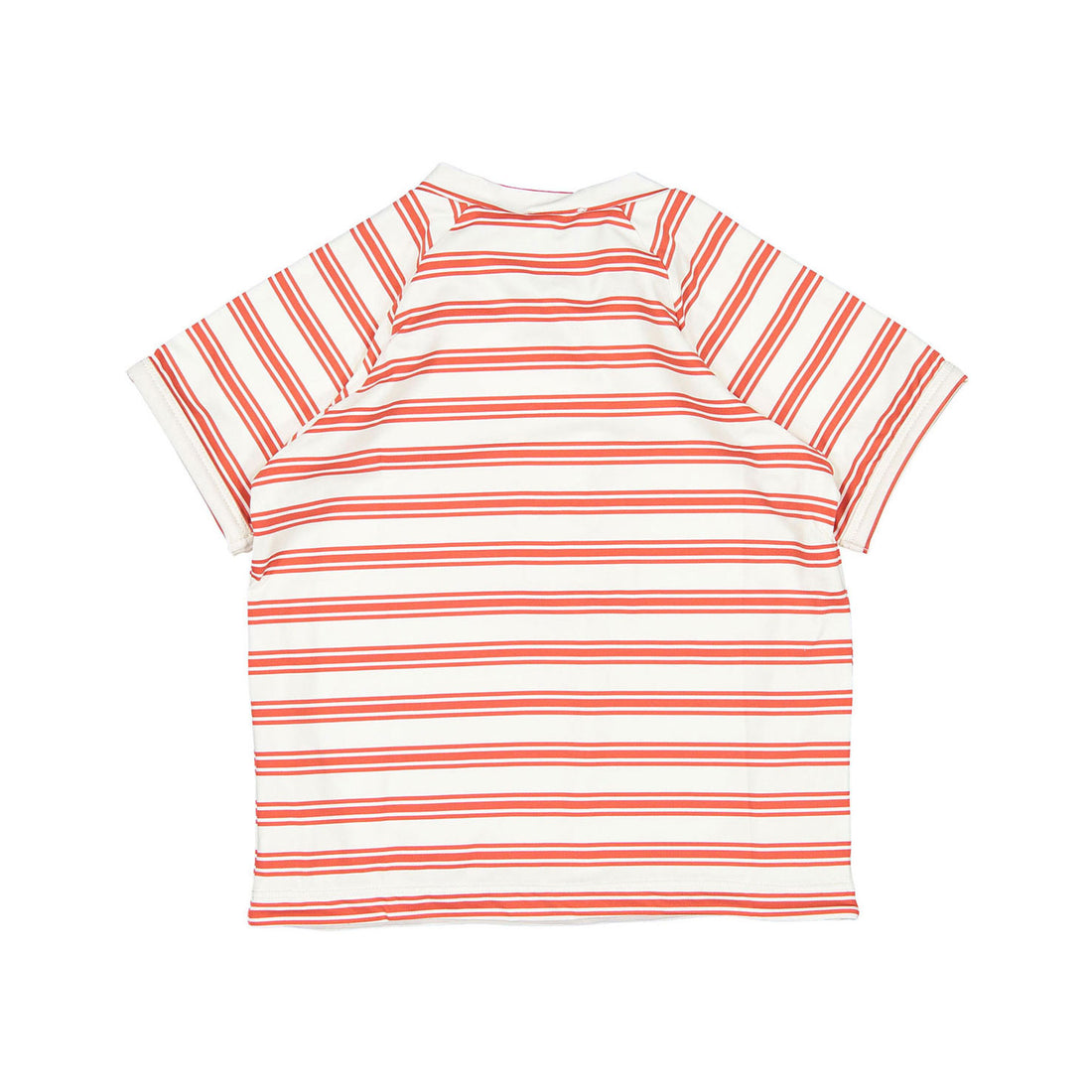 Fin and Vince Red Ticking Stripe Rash Guard
