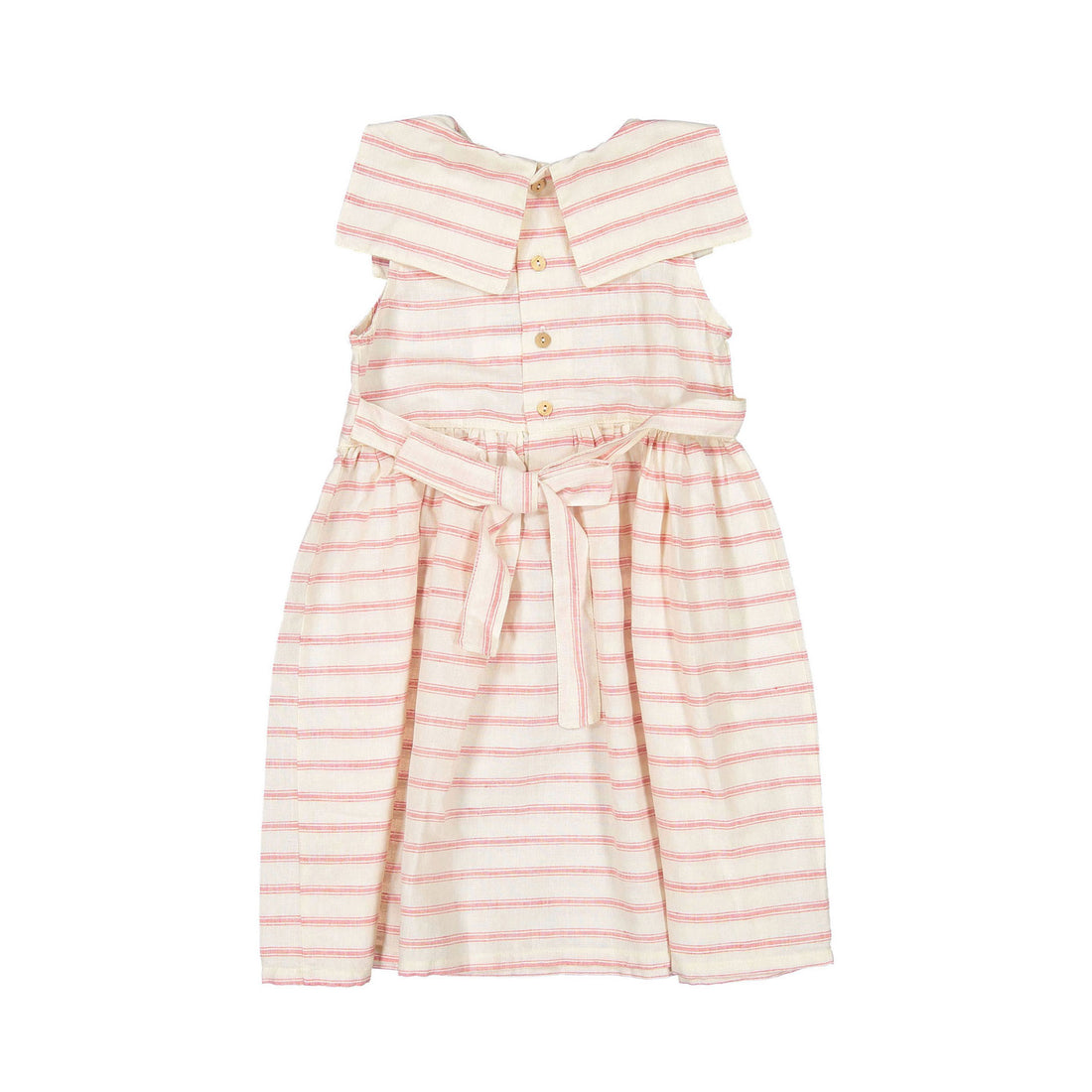 Fin and Vince Red Ticking Stripe Sailor Dress