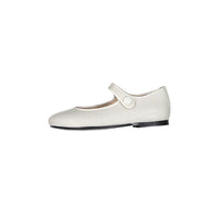 Papanatas Beige Leather Mary Jane
