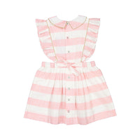 Bonjour Reina Dress - Pink Stripe Fabric