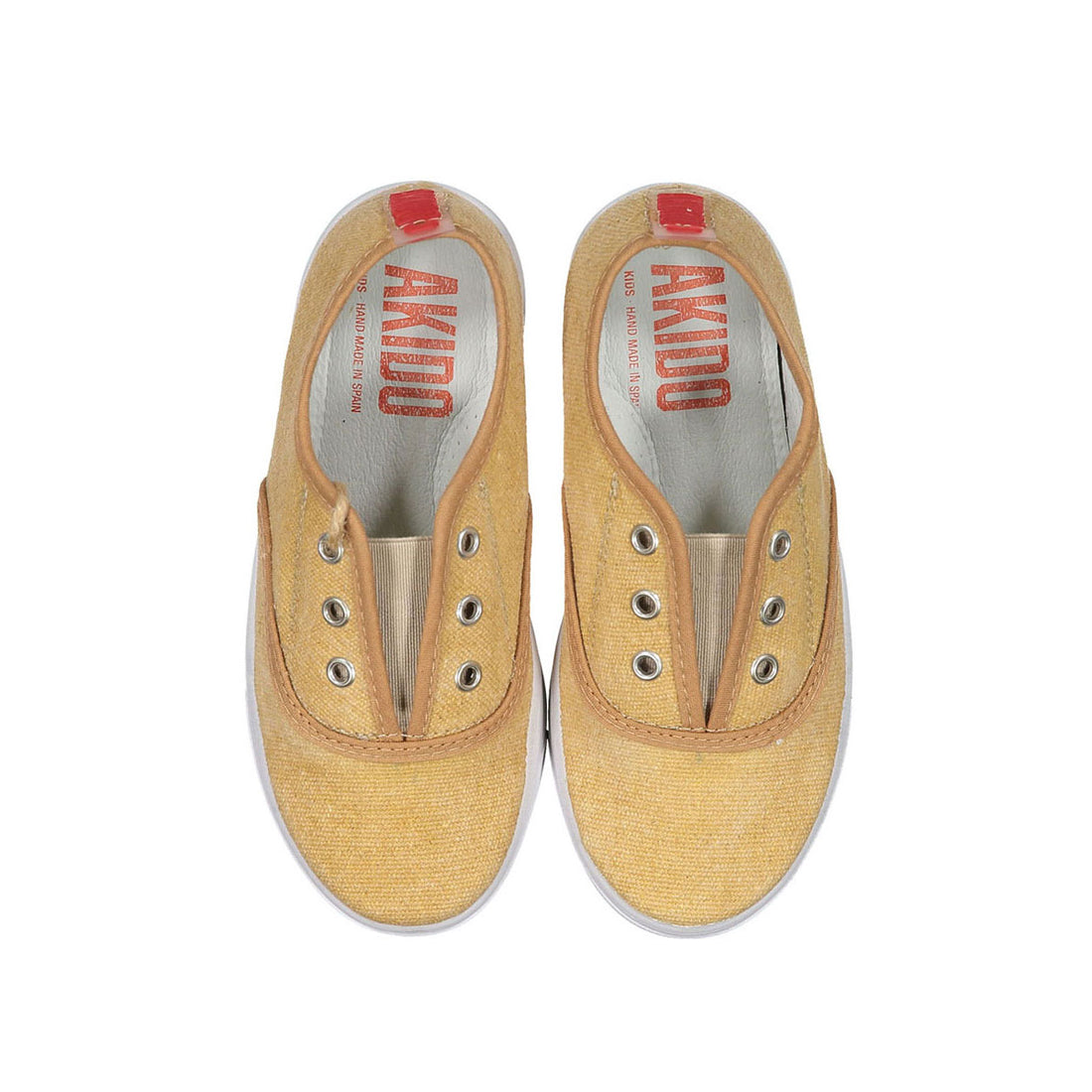 AKIDO Camel Carmel Slip Ons