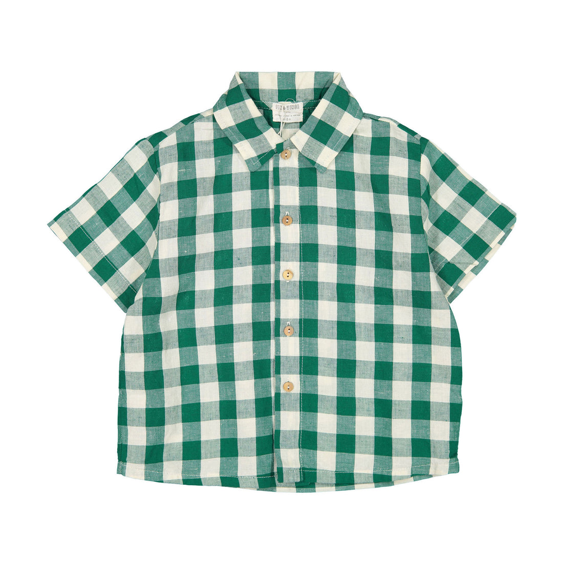 Fin and Vince Jade Check Button Up Shirt