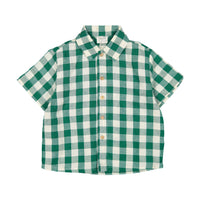Fin and Vince Jade Check Button Up Shirt