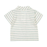 Fin and Vince Green Ticking Stripe Sailor Shirt