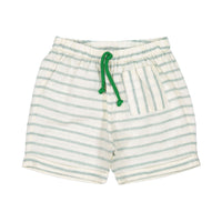 Fin and Vince Jade Ticking Stripe Pocket Shorts