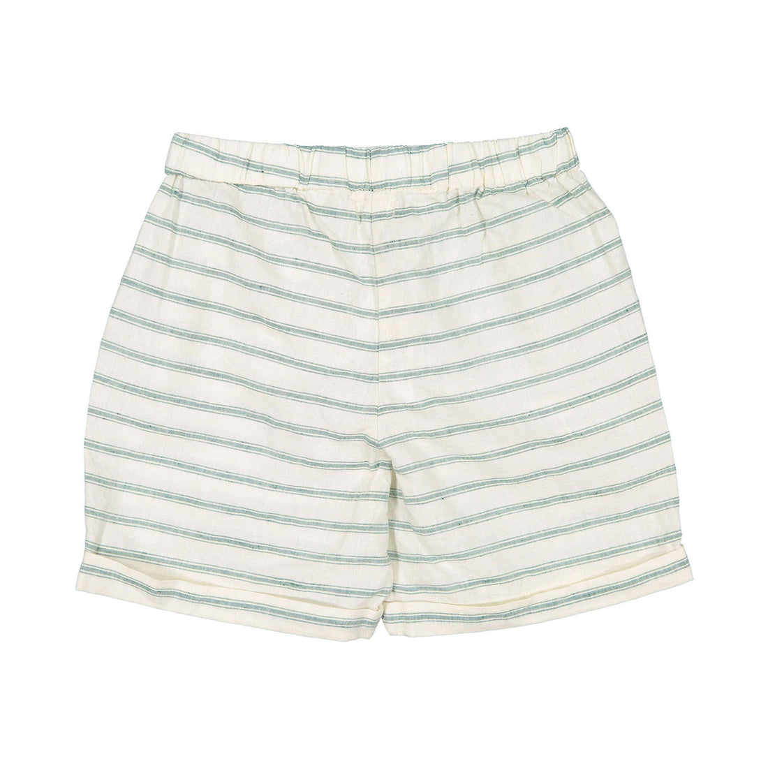 Fin and Vince Jade Ticking Stripe Pocket Shorts