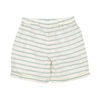 Fin and Vince Jade Ticking Stripe Pocket Shorts
