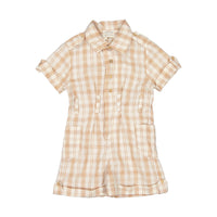 Fin and Vince Desert Plaid Adventure Jumpsuit