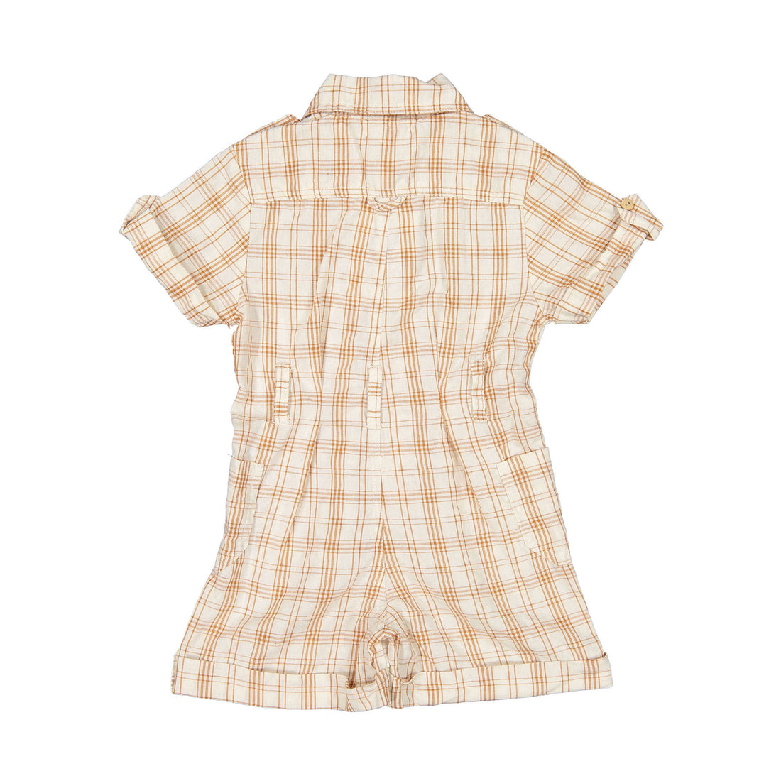 Fin and Vince Desert Plaid Adventure Jumpsuit
