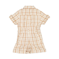 Fin and Vince Desert Plaid Adventure Jumpsuit