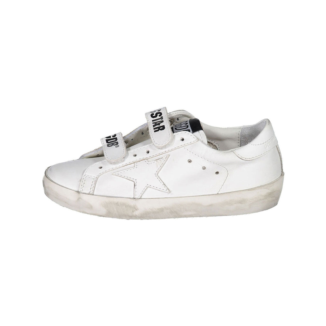Golden Goose Optic White Old School Strap Sneakers