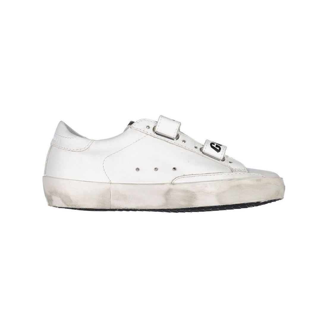 Golden Goose Optic White Old School Strap Sneakers