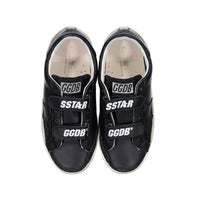 Golden Goose Black Old School Strap Sneakers