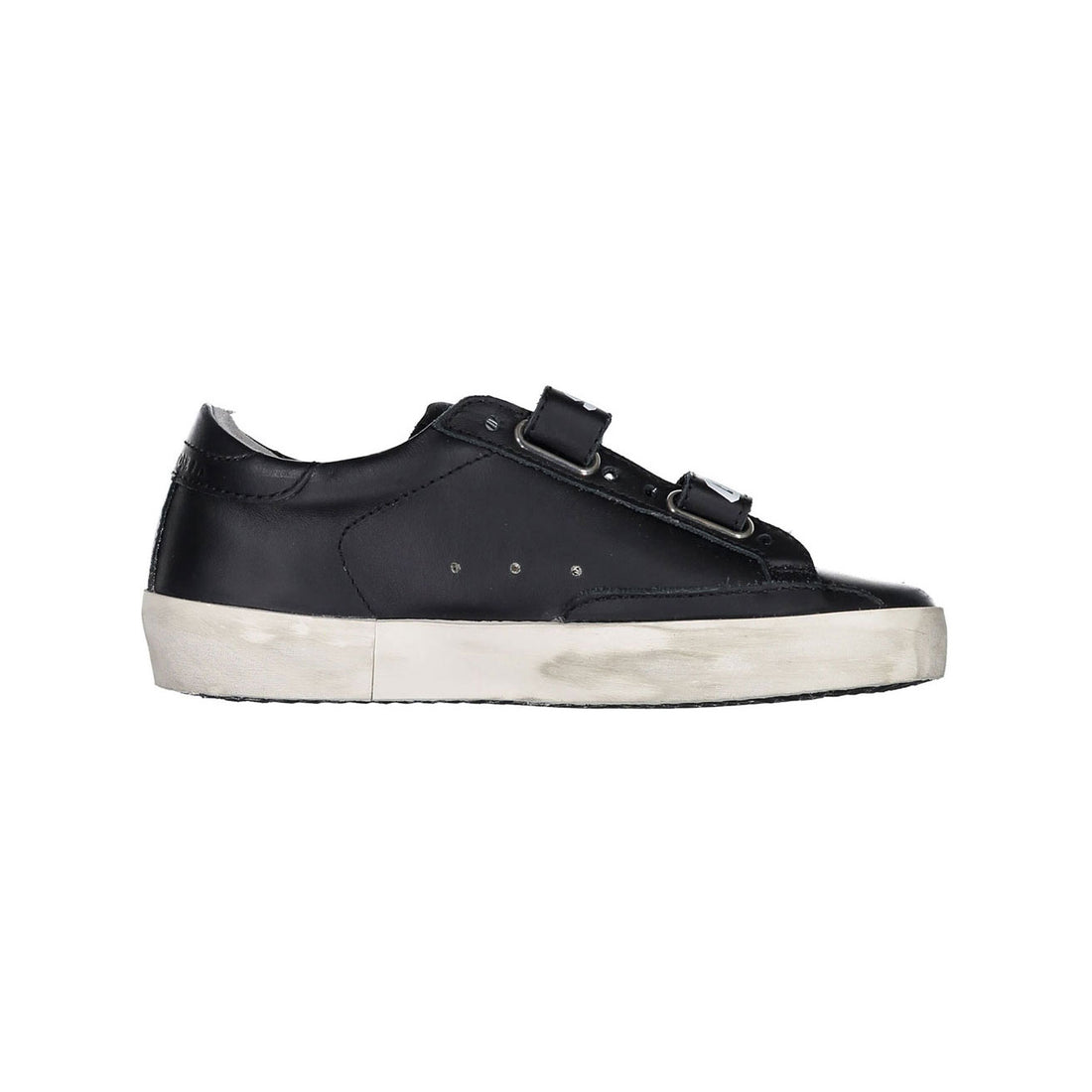 Golden Goose Black Old School Strap Sneakers
