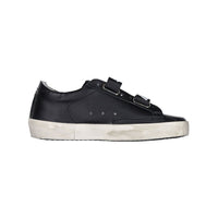 Golden Goose Black Old School Strap Sneakers