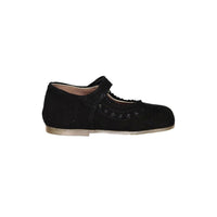 Papanatas Black Suede Baby Mary Jane