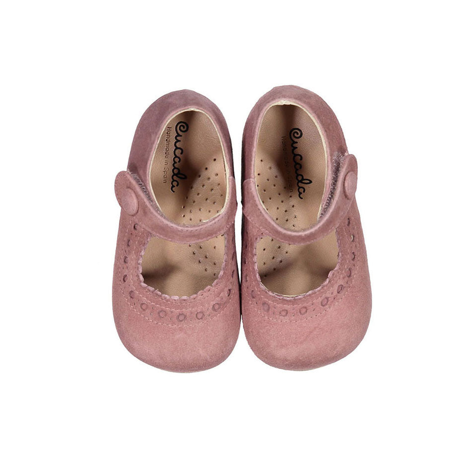 Papanatas Rose Dawn Suede Baby Mary Jane