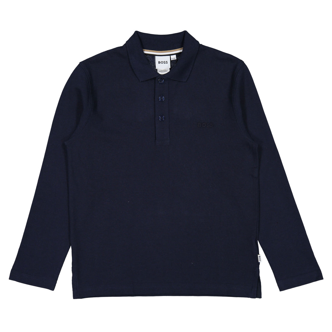 Hugo Boss Navy Long Sleeve Polo