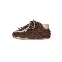 Papanatas Chocolate Sheepskin Baby Shoe