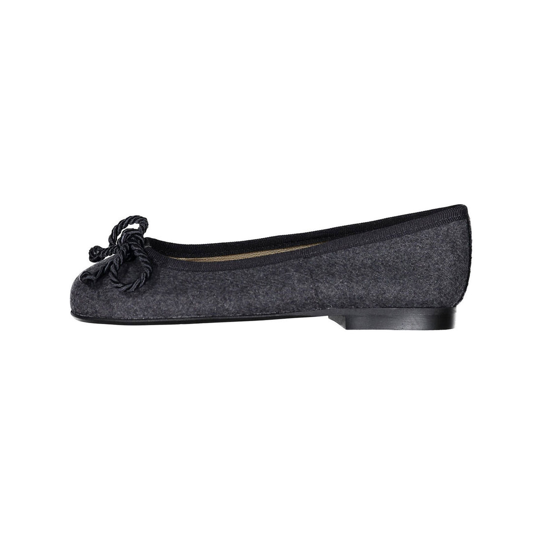 Papanatas Grey Wool Ballet Flat