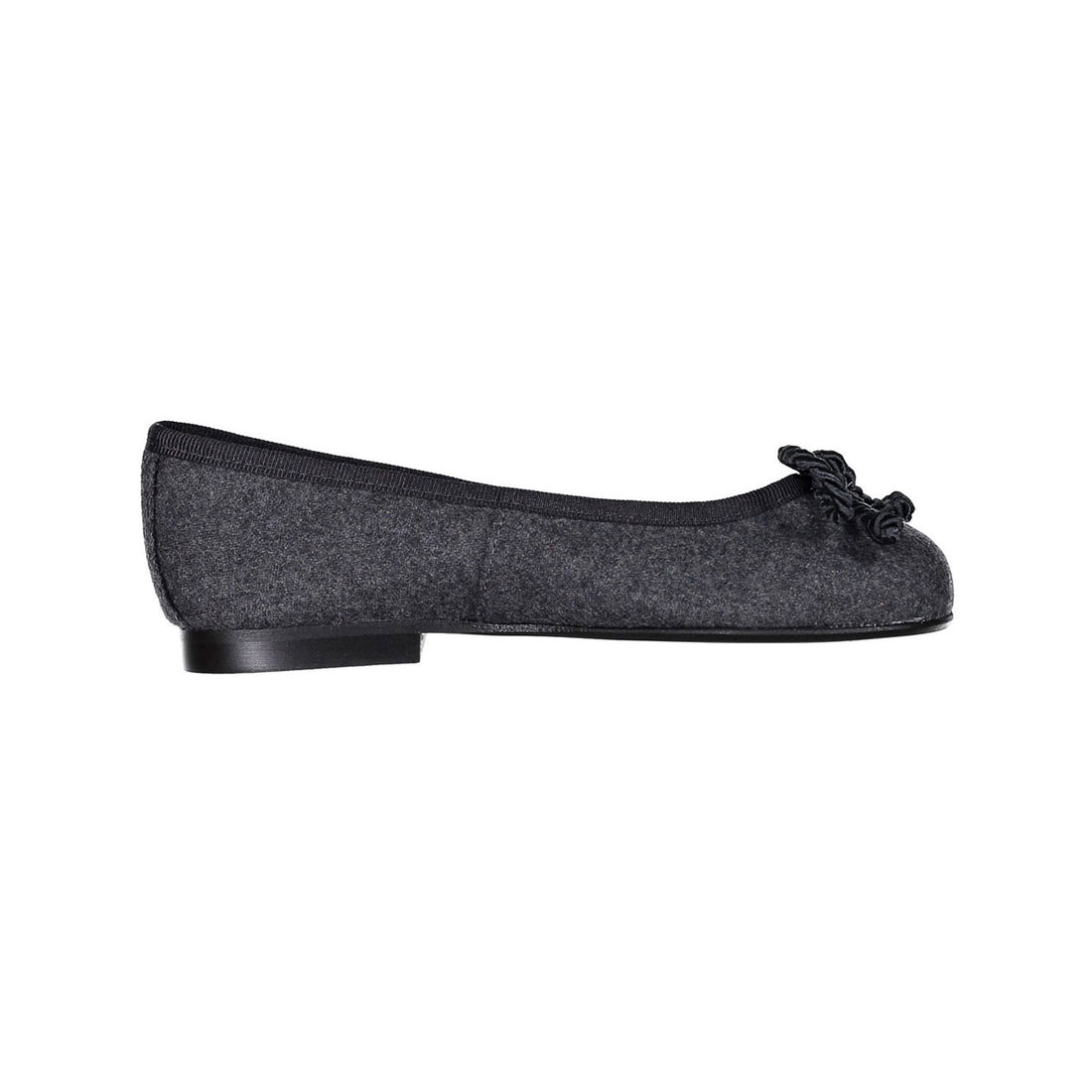 Papanatas Grey Wool Ballet Flat