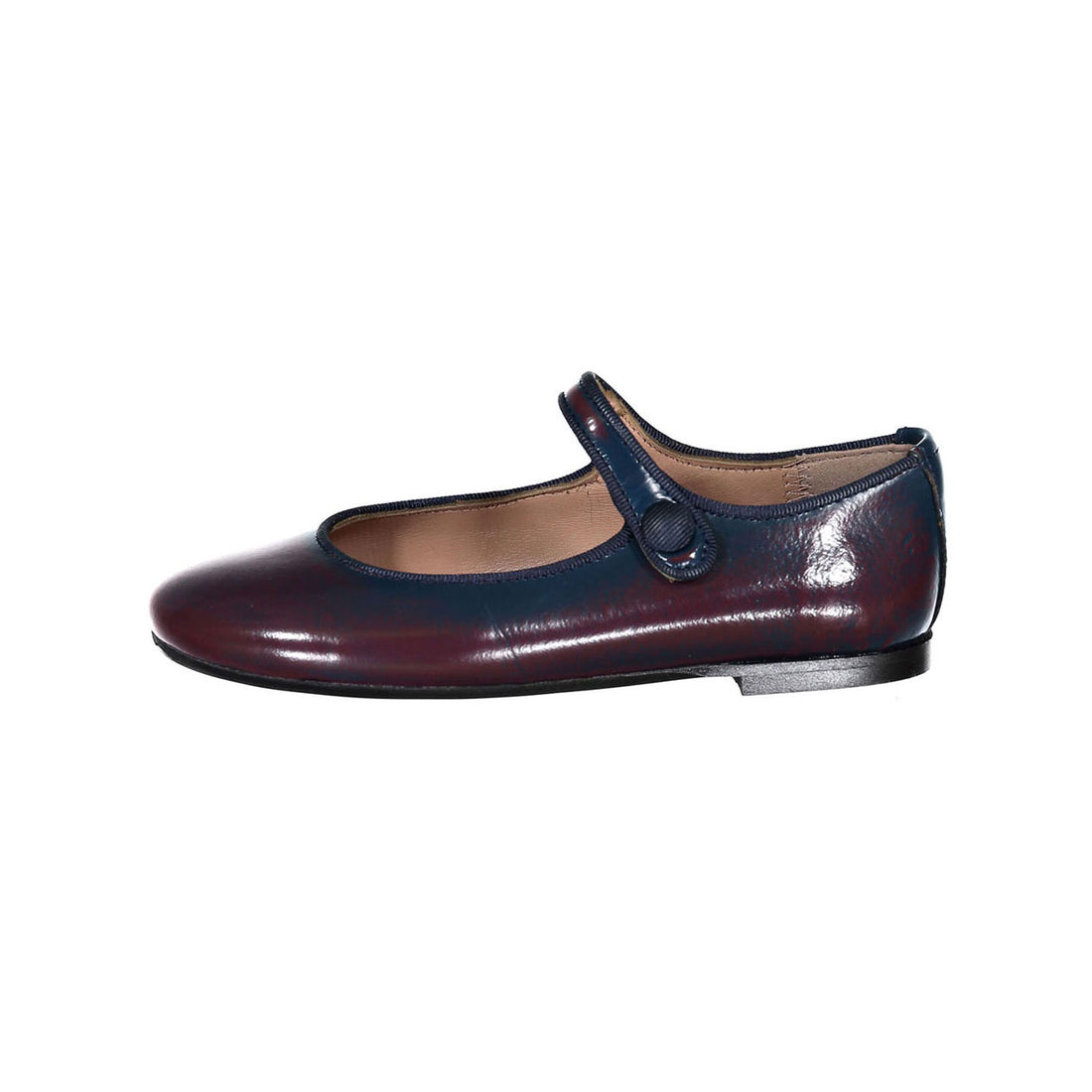 Papanatas Ruby/Navy Ombre Button Mary Jane
