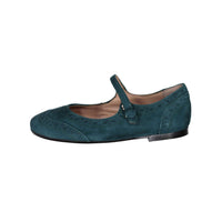 Papanatas Rain Forest Suede Wingtip Mary Janes