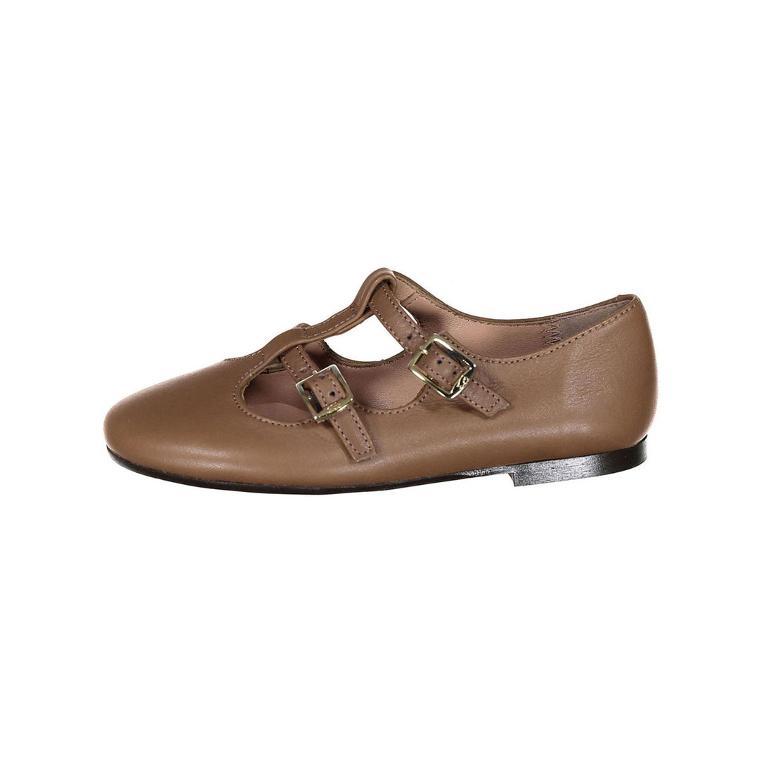 Papanatas Light Cedar Leather Double Strap T-strap