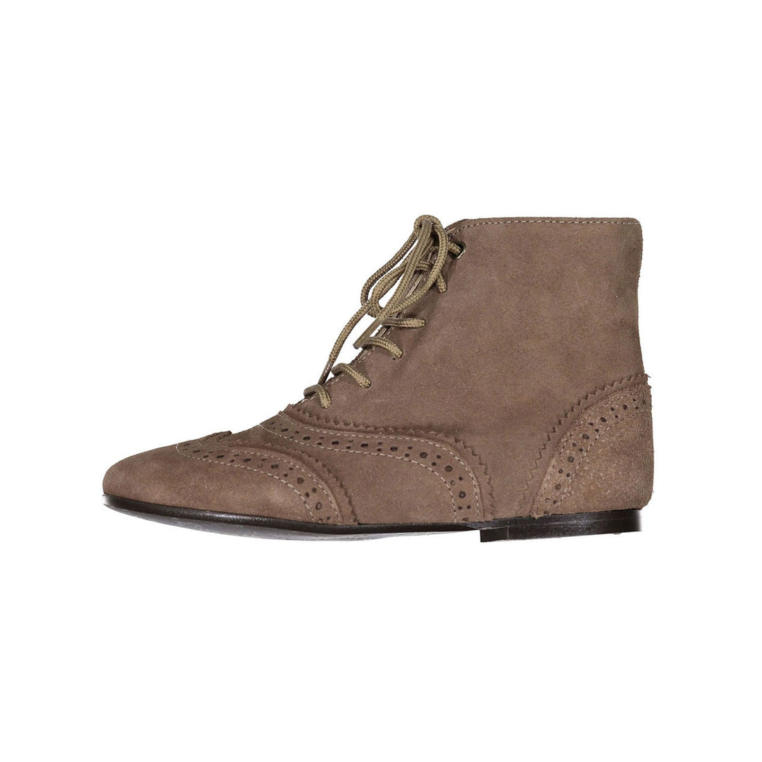 Papanatas Tan Suede Lace Up Bootie