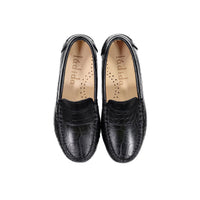 Ladida Black Croc Loafer