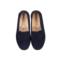 Ladida Navy Brushed Suede Loafer