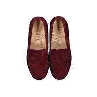 Ladida Burgundy Brushed Suede Loafer