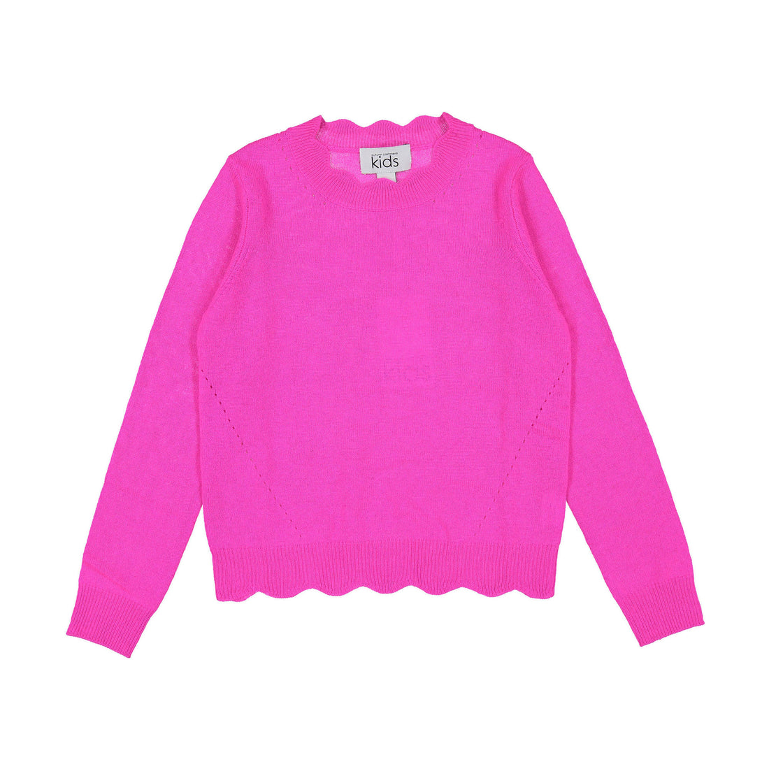 Autumn Cashmere Barbie Scallop Crew With Pointelle Sweater