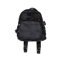 Bari Lynn Black Denim Camo Star Mini Backpack