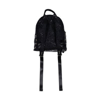 Bari Lynn Black Star Studded Splatter Mini  Backpack