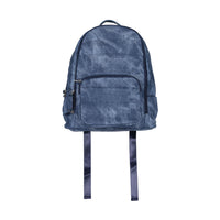Bari Lynn Blue Distressed Denim Backpack