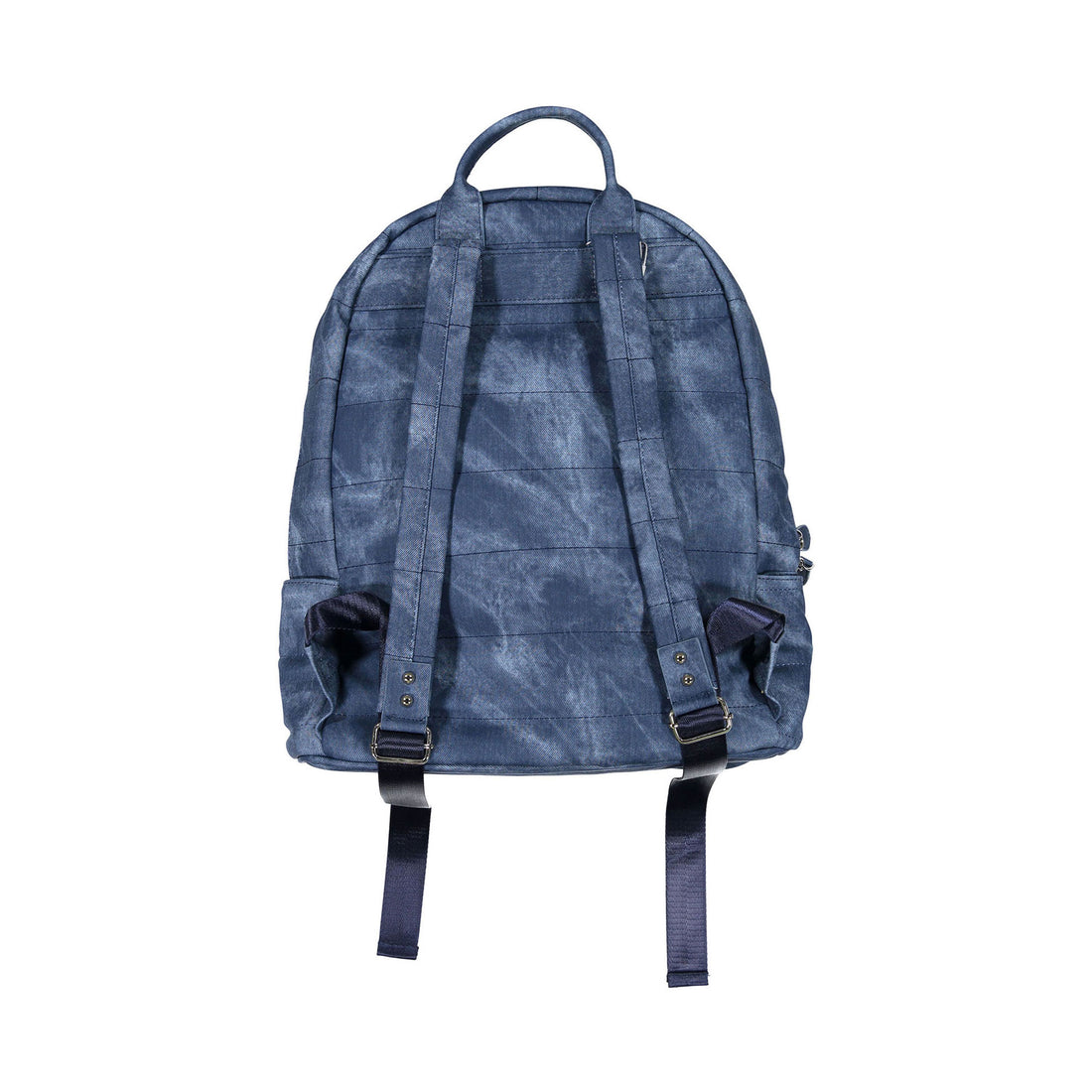 Bari Lynn Blue Distressed Denim Backpack