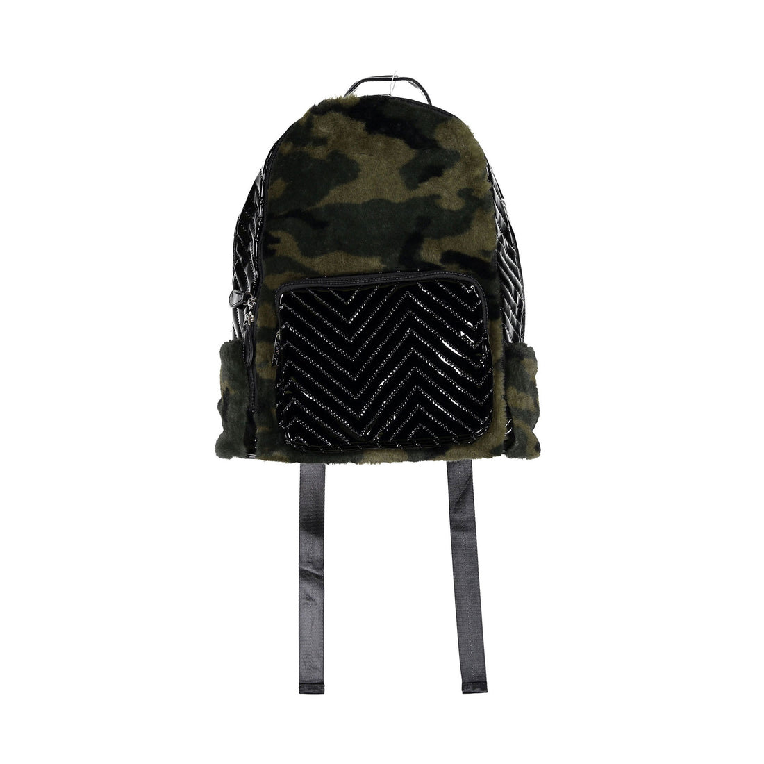 Bari Lynn Faux Fur Backpack